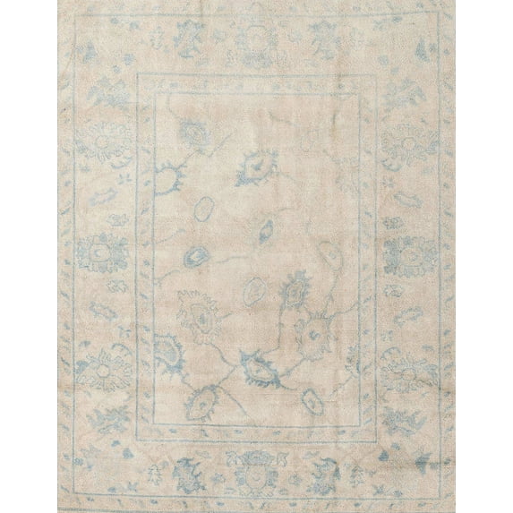 Ahgly Company Indoor Rectangle Abstract Tan Brown Oriental Area Rugs, 7' x 9'