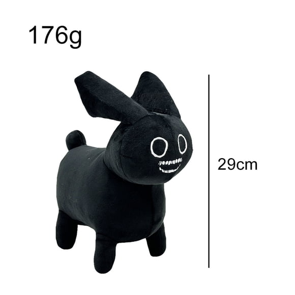 Forsaken Chance Black Bunny Monster Plush Toy, 11.4" Spooky Rabbit Character, Soft Horror Game Inspired Stuffed Animal, 29cm