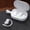 White, variant on Oggfader Wireless Earbuds Long Tolerance Wireless Earphones With High Appearance Value Leather Patterned Bluetooth Earphones Ear Hanging Low Latency Gaming Earphones White