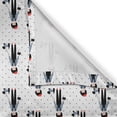 thumbnail image 6 of Ambesonne Scottie Dog Valance & Curtain, Girl Walking Her Puppy, 55"x30", Scarlet Black and Blue, 6 of 7