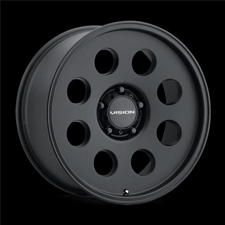 Vision 56-6165SB-25 5 x 114.3 mm Midway Wheel Rim - Satin Black