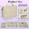 thumbnail image 2 of XOXODG Travel Jewelry Organizer Case,Small Jewelry Bags Jewelry Storage Book Binder with Clear Zipper Velvet Pouch for Traveling,Earrings, Rings, Necklace, Bracelet, 2 of 4