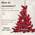thumbnail image 3 of 2D Red Cardinals Festival Decoration for Party Decor Bird Hanging Keepsake Gift, 3 of 5