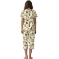 thumbnail image 2 of DISNIMO Cowboy Printed Womens Pajama Set Soft Sleepwear Short Sleeve Tops and Capri Pant Pjs for Summer, S, 2 of 7