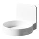 thumbnail image 5 of 1pc decorativo almacenamiento estante baño baños de artículos de tocador soporte de pared soporte de pared blanco, 5 of 7