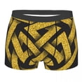 thumbnail image 2 of Underwear Men Boxers Golden Celtic Knots Style Boxer Underwear Male Underpant Boxershort Homme, 2 of 6