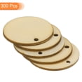 thumbnail image 3 of Unique Bargains Lot de 300 Disques Ronds en Bois Non Finis de 20mm(0.8 Pouces) avec Trous, 3 of 4