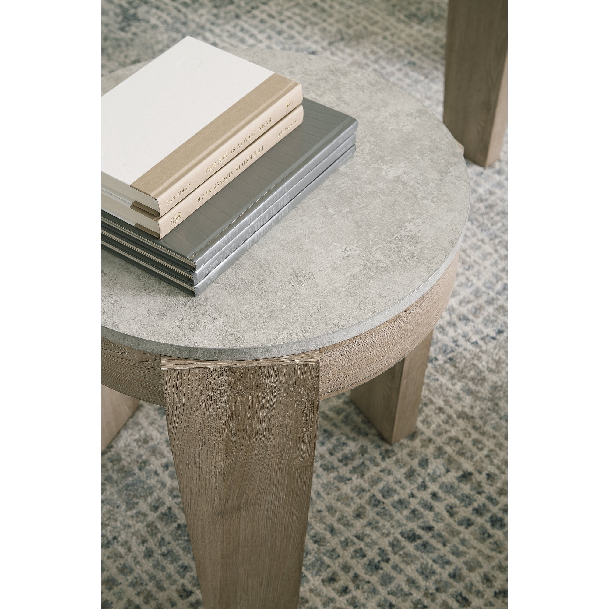 Signature Design by Ashley Guystone Coffee & End Table Set of 3, Light Brown