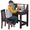 thumbnail image 3 of Rosebery Kids Modern Wood Writing Desk with Chair in Espresso, 3 of 10
