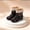 Multicolor, variant on Women's Mid-Calf Rain Boots, Fleece Lining Floral Trim Waterproof Polka Dot PVC Outdoor Shoes Pink 8