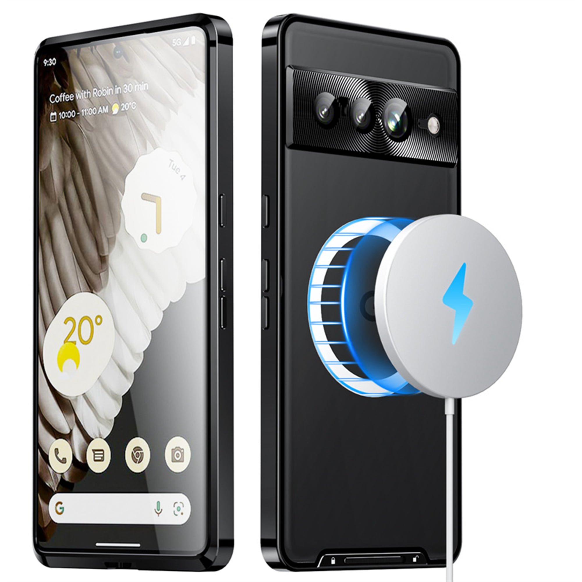  SHENCANG BLUE Phone Case for Google Pixel 7 Pro with Snake  Cobra Art-26 Black Frame Slim Silicone Frame Shockproof Case Drop  Protection : Cell Phones & Accessories
