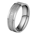 thumbnail image 1 of Vintage Roman Numberss Ring Temperament Fashion 6mm Width Stainless Steel Couple Ring For Men Woman Party Jewelry Birthday Gifts, 1 of 5