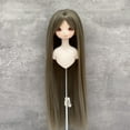 thumbnail image 4 of 1/4 Straight Bang Doll  For 18.5-21cm Head Circumference, High Temperature Silk, Easy To Use, Suitable For Different Doll Sizes, 4 of 8