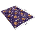 thumbnail image 4 of Halloween Cute Pumpkins and Cupcakes Blanket,Comfortable Soft Flannel Throw Blanket,All Season,Warm Lightweight Blankets for Sofa Bed Couch Living Room Chair,40"x50", 4 of 4