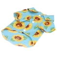 thumbnail image 2 of Camiseta para mascotas de algodón suave y lindo estampado de flores de sol, chaleco de verano para perros a la moda, ropa para cachorros y gatos, 2 of 8