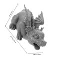 thumbnail image 2 of STRANDCHIC Sculpture de Dragon en Résine Décor Western Robuste Gris Foncé pour Jardin et Bureau, 2 of 6
