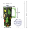 thumbnail image 2 of 30 Oz Merry Christmas Elk Tumbler With Handle, Coffee Travel Cup, Winter Holiday Present, 2 of 5