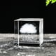 thumbnail image 3 of Pisapapeles de cristal 3D, recuerdos grabado de señales meteorológica adornos artesanales para oficina, hogar, habitación, decoración de Lluvia perfecl Cubo de cristal, 3 of 7