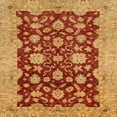 thumbnail image 1 of Ahgly Company Indoor Square Abstract Orange Abstract Area Rugs, 3' Square, 1 of 6