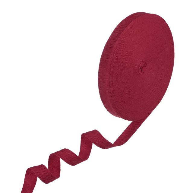 Cinta de algodón Uxcell de 5/8 pulgadas y 23 yardas, cinta de sesgo de algodón, cinta de ribete de espiga, trim de color rojo oscuro
