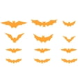 thumbnail image 3 of Pegatinas luminosas de murciélago 3D para Halloween, decoraciones para fiestas, ventana de PVC, calcomanías que brillan en la noche, luz roja, Kits de decoración para fiestas Luz amarilla 12 pezzi Advancent HA007282-07, 3 of 6