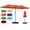 Orange, variant on Gymax 13FT Double-sided Patio Umbrella w/ Crank Handle Umbrella Base Safety Lock Turquoise