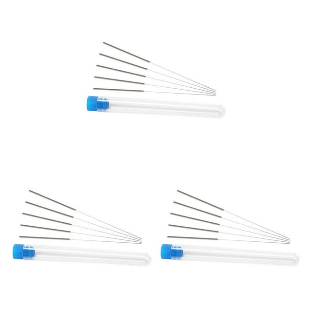Injueey 5 uds 3D impresora boquilla cabeza limpieza aguja acero inoxidable extrusora cabeza herramienta de limpieza Type1 NO1