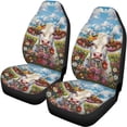 thumbnail image 5 of Pzuqiu Flower Bull Car Seat Covers Lightweight Car Seat Covers Full Set, Easy to Install, Suitable for Sedan Seats Van Seats, Fit for Truck Trucks, 5 of 10