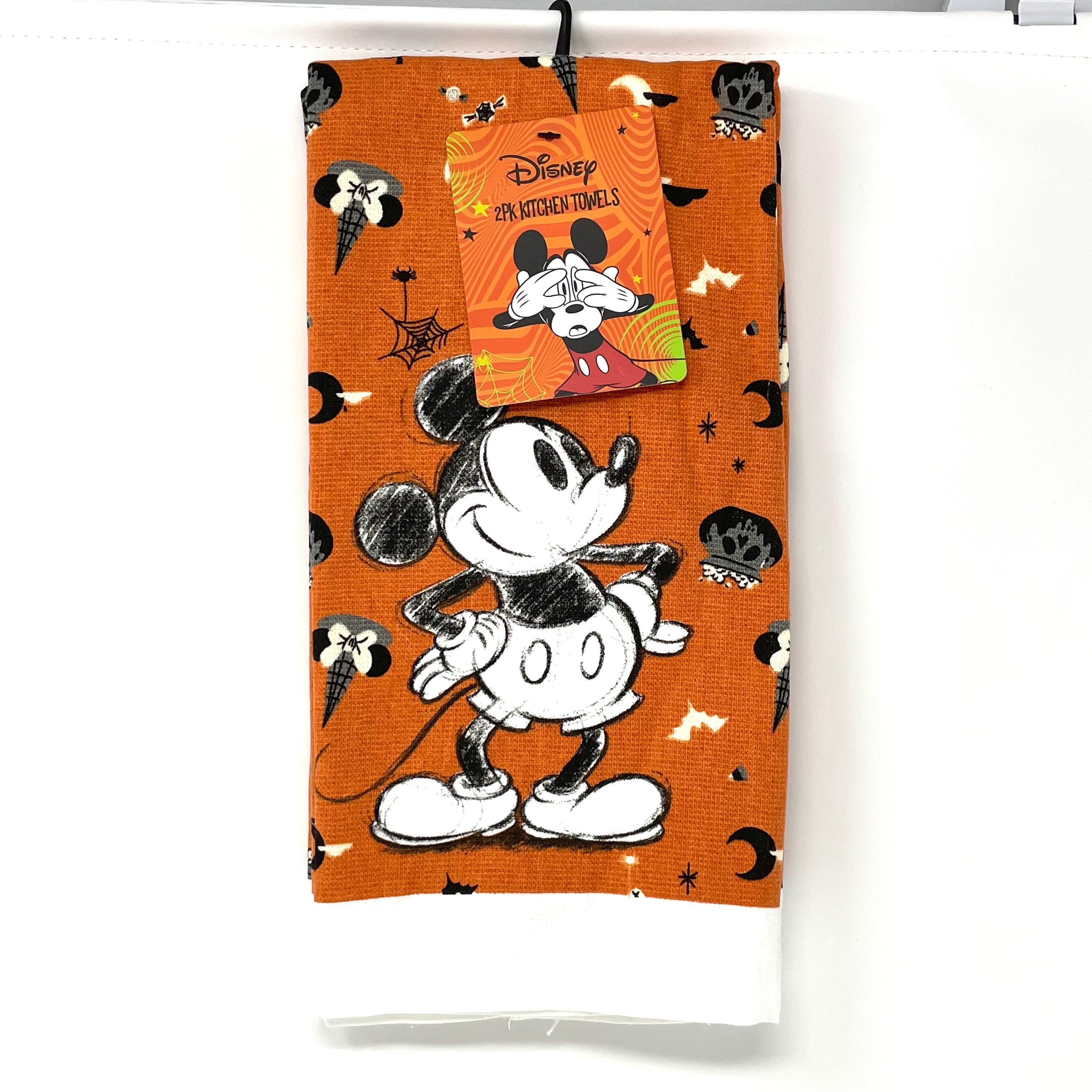 DISNEY MICKEY MOUSE 2 HANGING KITCHEN TOWELS 