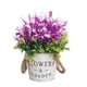 thumbnail image 2 of Arreglo de mesa con ramo de flores artificiales - Decoración de plantas en maceta falsa, centro de mesa floral de plástico, adorno de la encimera de escritorio interior, 2 of 6
