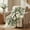 Style 58, variant on Initial K Flannel Blanket Throw, Letter Theme Eucalyptus Floral Soft Fuzzy Plush Cozy Fleece Blankets for Couch Sofa Bed Lounging, Ideal Gifts for Adults Self, 50x60