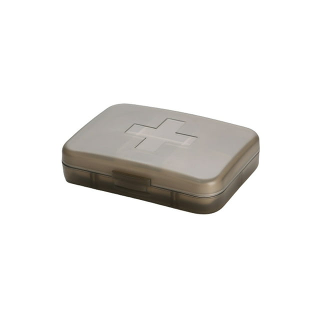 Boîte Organisatrice Hebdomadaire pour Pilules, 6 Compartiments Amovibles pour le Voyage, Rangement Hermétique et Résistant à l'Humidité, Couvercle Semi-Transparent pour une Visibilité et une Portabilité Faciles