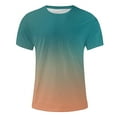 thumbnail image 4 of EOYWHK Big and Tall Athletic T-Shirts for Men Casual Basic Tees Muscle Fit Gradient Color Short Sleeve Workout Gym Basketball Shirts Clearance,M-5XL, 4 of 5