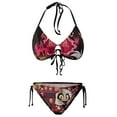 thumbnail image 5 of Hazbin Hotel Women Bikini Set Sexy Two Pieces Halter String Swimsuit Triangle Briefs Tie Side Bottom, 5 of 7