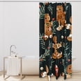 thumbnail image 2 of Gingerbread man Waterproof Bathroom Curtain Set with Hooks - Printed Bathroom Curtains for Home Decoration, 2 of 6