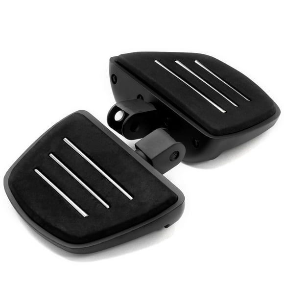 Krator Black Mini Board Floorboards Footpegs Compatible with Honda VTX1300C 2004-2009 (Front Only)