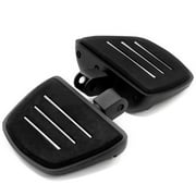 Krator Black Mini Board Floorboards Footpegs Compatible with Honda Fury 2009-2019 (Front Only)