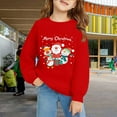 thumbnail image 2 of LWNYDPLSD Christmas Hawaiian Shirt Boys Sweatshirts Size 8-10 Girls' Tops, Tees & Blouses Juniors Sweatshirt 18-24 Month Girl Clothes Girls 14-16, Red 7-8 Years, 2 of 6