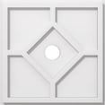 thumbnail image 1 of Ekena Millwork CMP14EY-02000 14 Po OD x 2 Po ID Carré Embry Architecture Grade PVC Contemporain Plafond Médaillon, 1 of 1