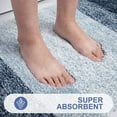 thumbnail image 4 of Luxury Bathroom Rug Mat, Extra Soft and Absorbent Bath Rug, Non-Slip Plush Shaggy Bath Carpet Runner, Machine Wash Dry, Bath Mats for Bathroom Floor, Tub and Shower, 47x24, Navy Blue, 4 of 6