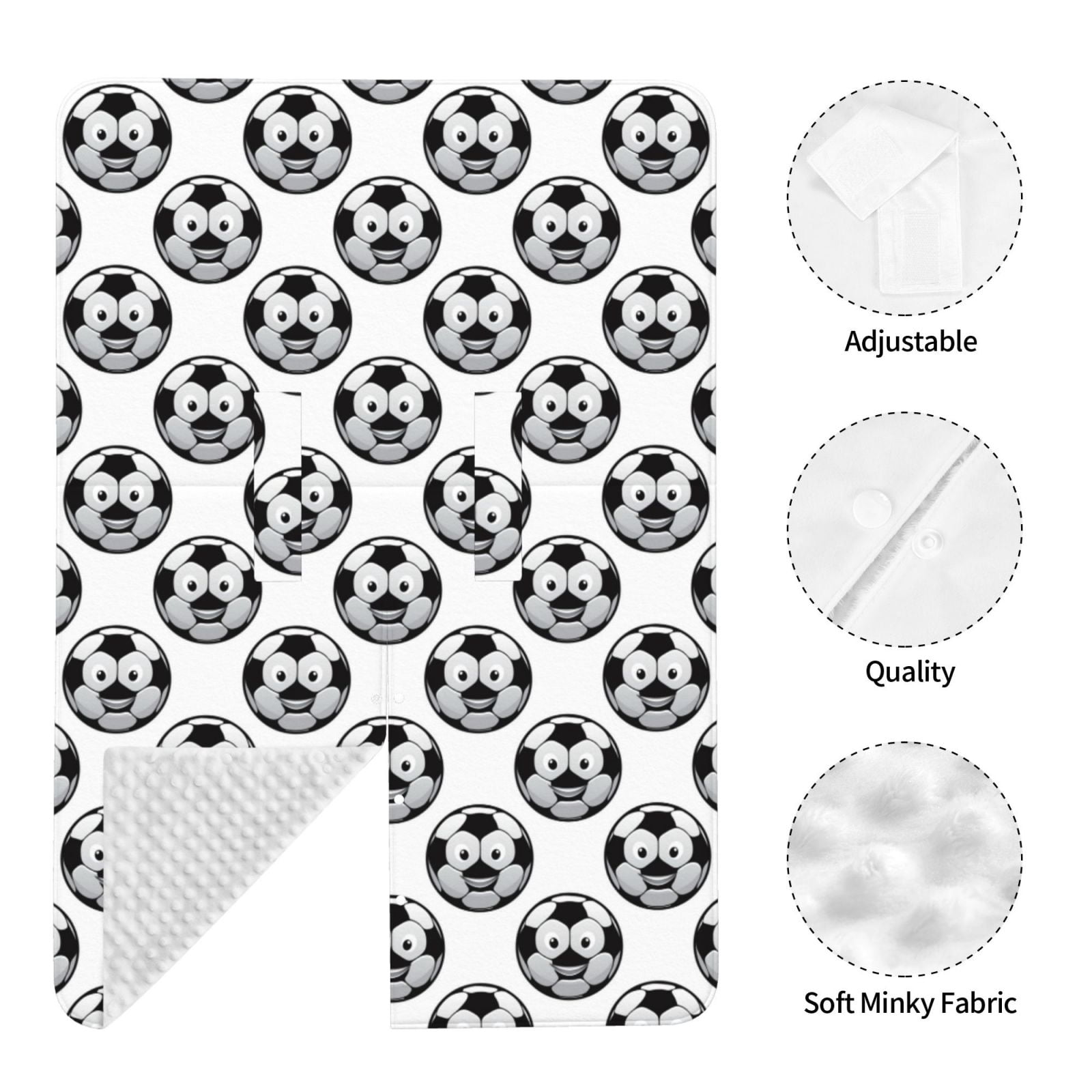 Naloa Happy Soccer Baby Car Seat Cover, Breathable Baby Carrier Cover, Multiuse Baby Carrier Cover & Nursing Breastfeeding Cover