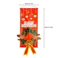 thumbnail image 4 of sweethay 115x40cm Feliz Navidad decoración para el hogar Noel 2020 Navidad guirnalda adornos Navidad Feliz Año Nuevo decoración puerta delantera Banner guirnalda 1 Pc sweethay HA001182-01, 4 of 8