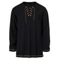 thumbnail image 4 of Donemore Men's Medieval Style Lace-Up Design Henley Shirt Stand Collar Pullover Long Sleeve Top Vintage Casual Business Shirt, 4 of 6