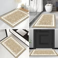 thumbnail image 6 of TECHVIDA Bathroom Rugs,Non-Slip Ultra Soft Bath Mat,Soft Absorbent Bathroom Rug and Bath Mat,Machine Washable,(18"x26",Beige and White), 6 of 9
