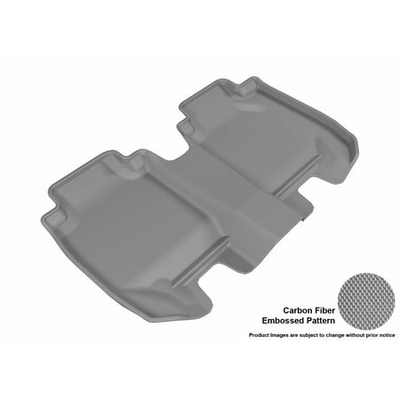 Honda Hsv 3D MAXpider 2016-2018 Honda HR-V Second Row All Weather Floor Liners in Gray with Carbon Fiber Look ()