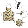 thumbnail image 3 of Cartoon Construction Vehicles Signs Beige Pattern Kids Aprons for Girls and Boys,Adjustable Neck Strap Toddler Aprons for Kids Cooking Baking, 3 of 6