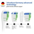 thumbnail image 4 of Replacement Heads for Sonicare - Fits Series 3, 6, 9. Soft Rounded Bristles with 40% More, Blue Reminder, No Metal or Copper, FDA Approved, Individual Foil Packaged.  Pack Of 8., 4 of 11
