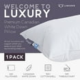 thumbnail image 5 of Lincove Cloud Canadian White Down Luxury Pillow, Standard-Size Soft, 5 of 6