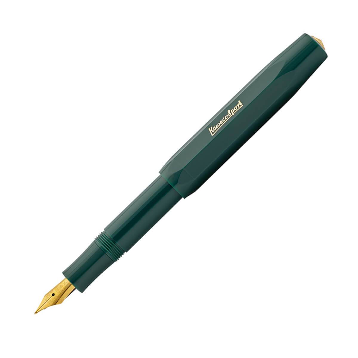 Kaweco 10000487 Classic Sport Fountain Pen, Green, Extra Fine