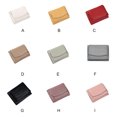 thumbnail image 2 of Portable Women Leather Wallet Simple Design Cash Changes Foldable Change Purse Shopping Card Holder Carrying Bag Birthday Gift Pink, 2 of 9
